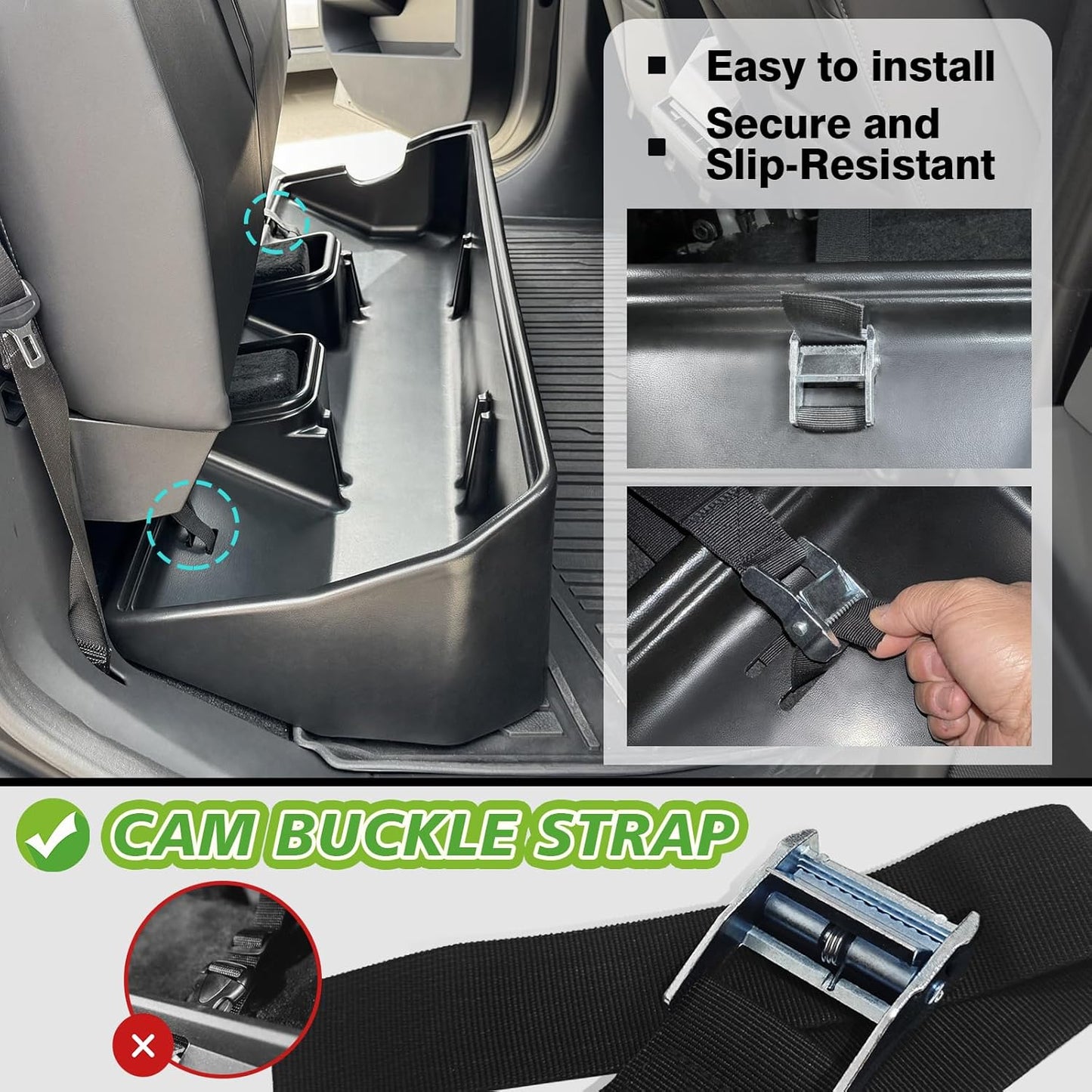 Rear Underseat Storage for Cybertruck 2024+