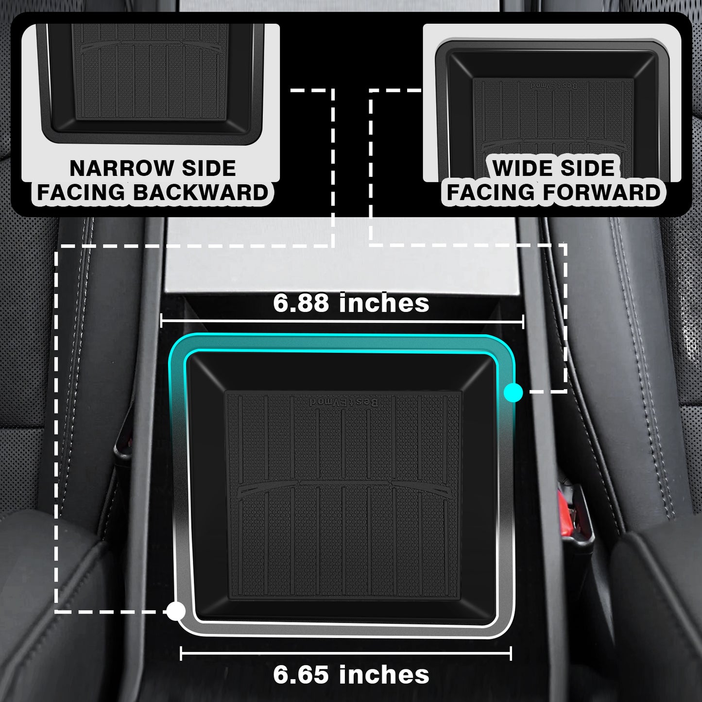 3PCS Center Console Organizer for Model Y Juniper