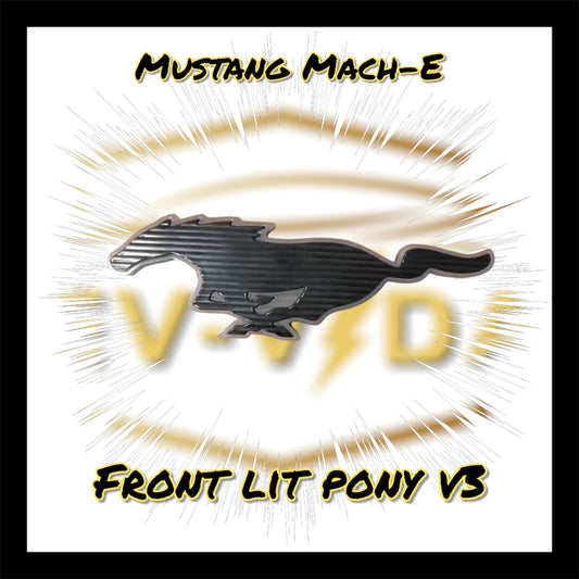 Mustang Mach E Front Lit Pony (Plug-n-play) LED Emblem V3