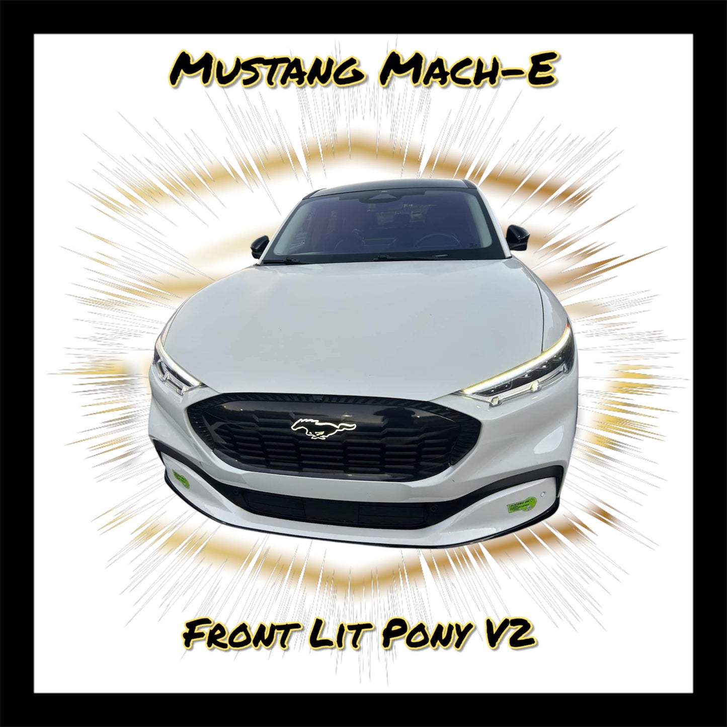 Mustang Mach E Front Lit Pony (Plug-n-play) LED Emblem V3