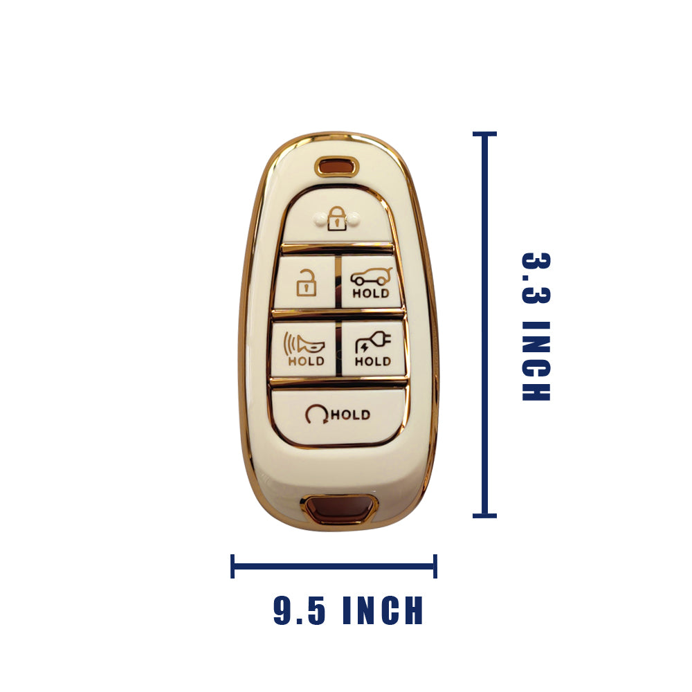 Ioniq5 with Keychain TPU All-Around Protection Remote Key Case  from BestEvMod