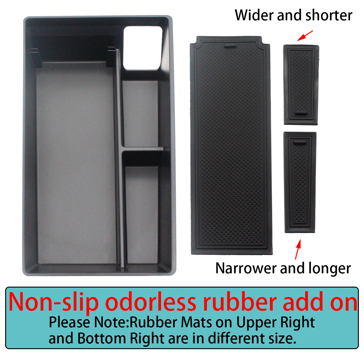 Mach E Armrest Console Organizer w/o coin organizer from AOSK