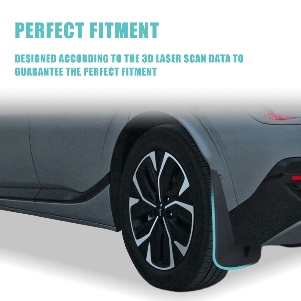 EV6 Mud Flaps Splash Guards (Set of 4) No Need to Drill Holes from BestEvMod