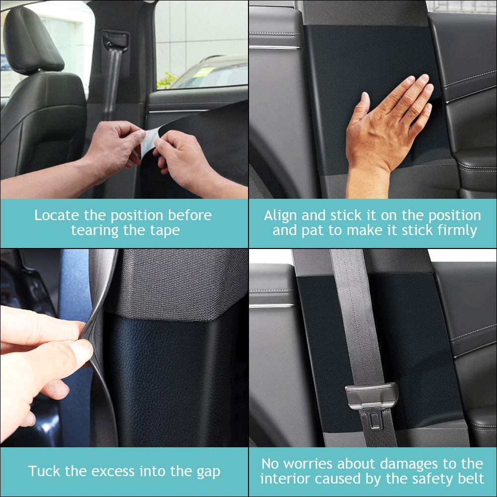 Mach E seat belt pillar protector from AOSK