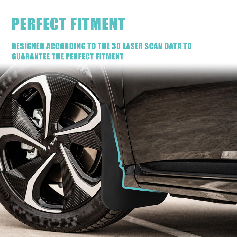EV6 Mud Flaps Splash Guards (Set of 4) No Need to Drill Holes from BestEvMod