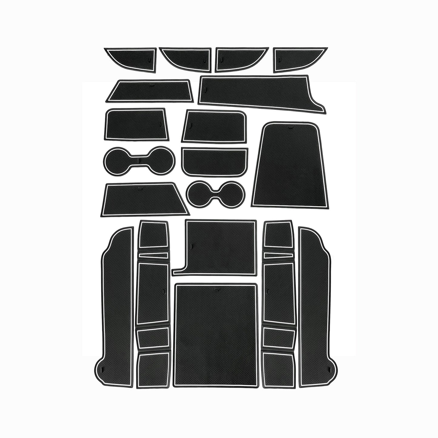 Mach E 18 Pcs PVC Anti Dust Cup Holder Inserts V3 from AOSK