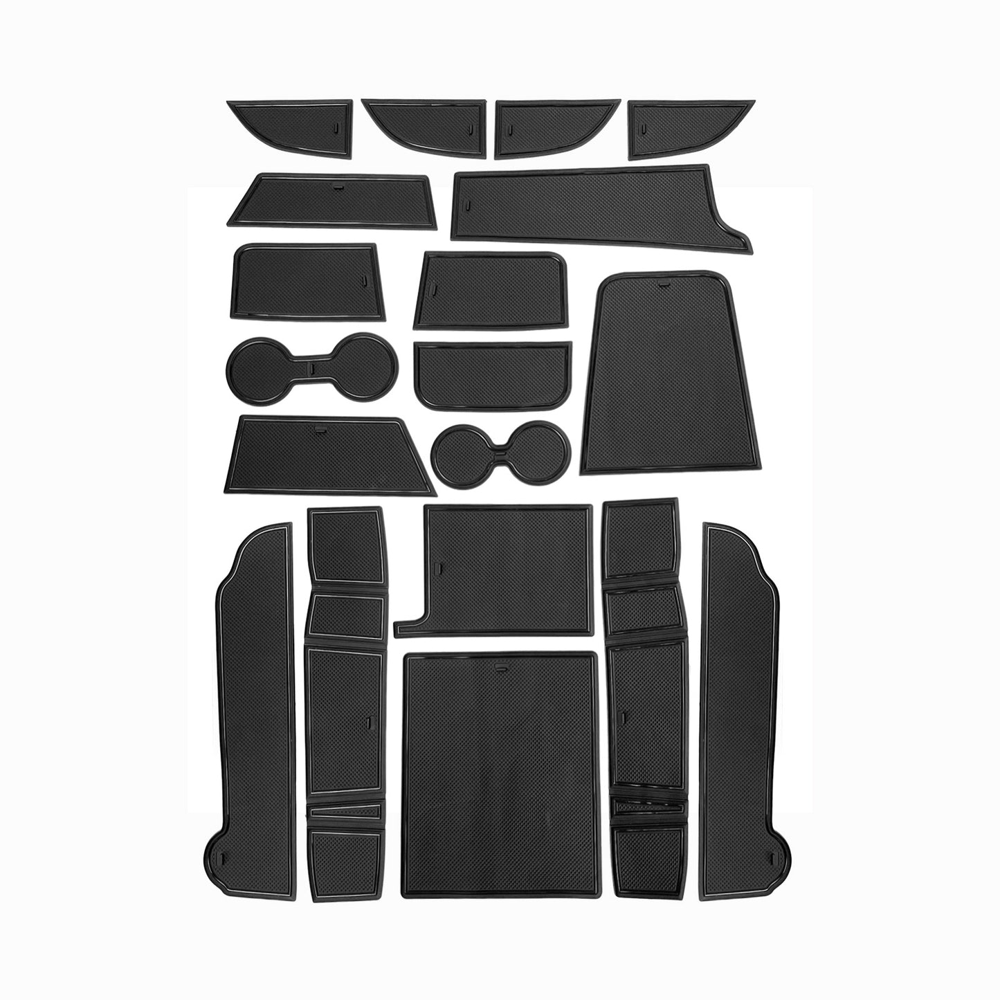 Mach E 18 Pcs PVC Anti Dust Cup Holder Inserts V3 from AOSK