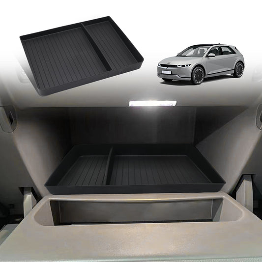 Ioniq5 Glove Box Organizer Tray TPE Anti-slip Shock Absorption from BestEvMod