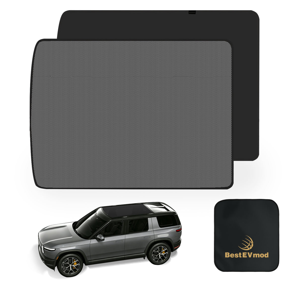 BestEvMod Foldable Roof Sunshade for 2027 2026 Rivian R2