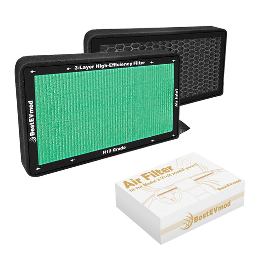 2 Pack Upgraded Tesla Model 3/Y Cabin Air Filter Replacement HEPA Air Filter with Activated Carbon for 2017-2025 Model 3 & Highland/ 2020-2026 Model Y & Juniper