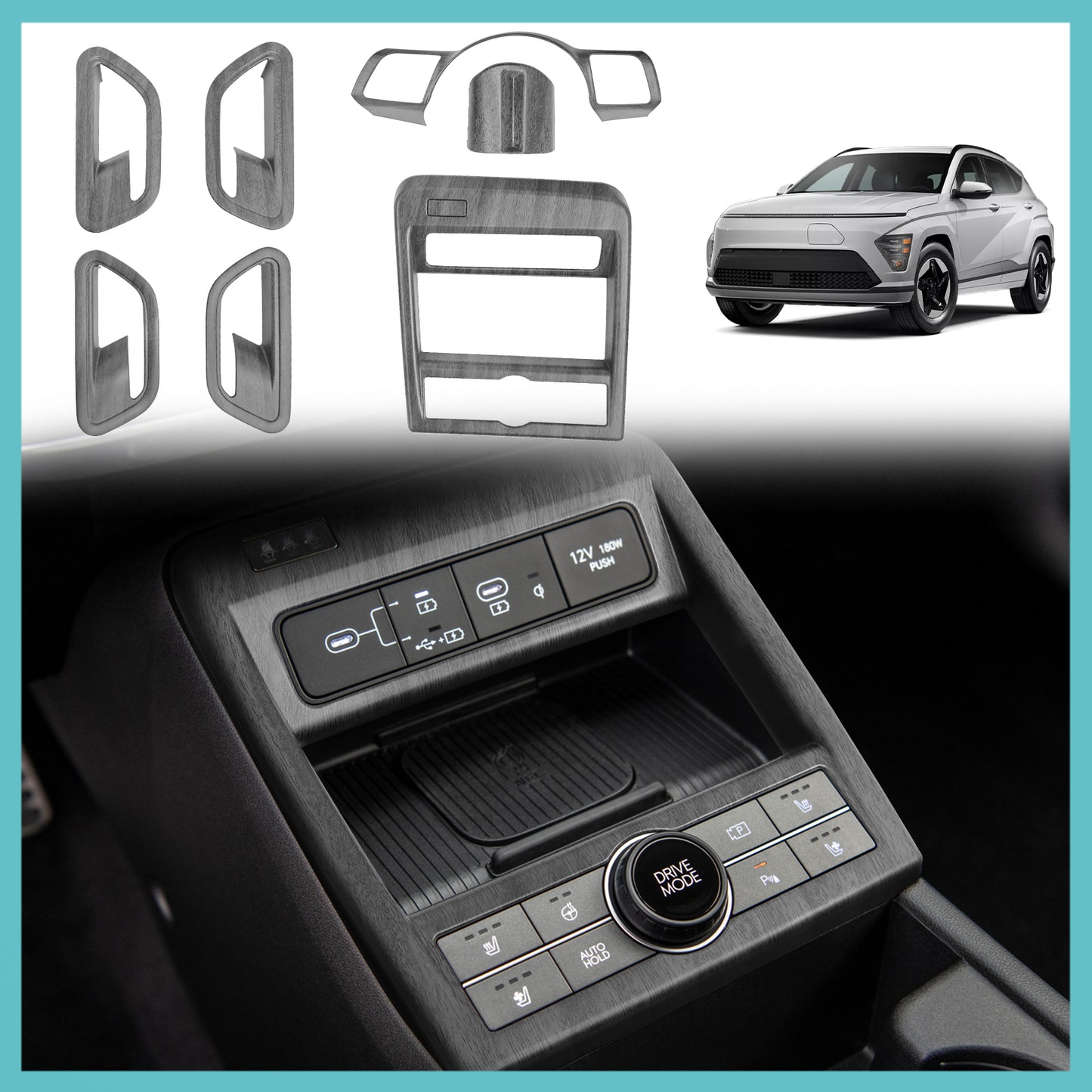 Interior Trim Cover for 2024+ Kona/Kona Electric from BestEvMod