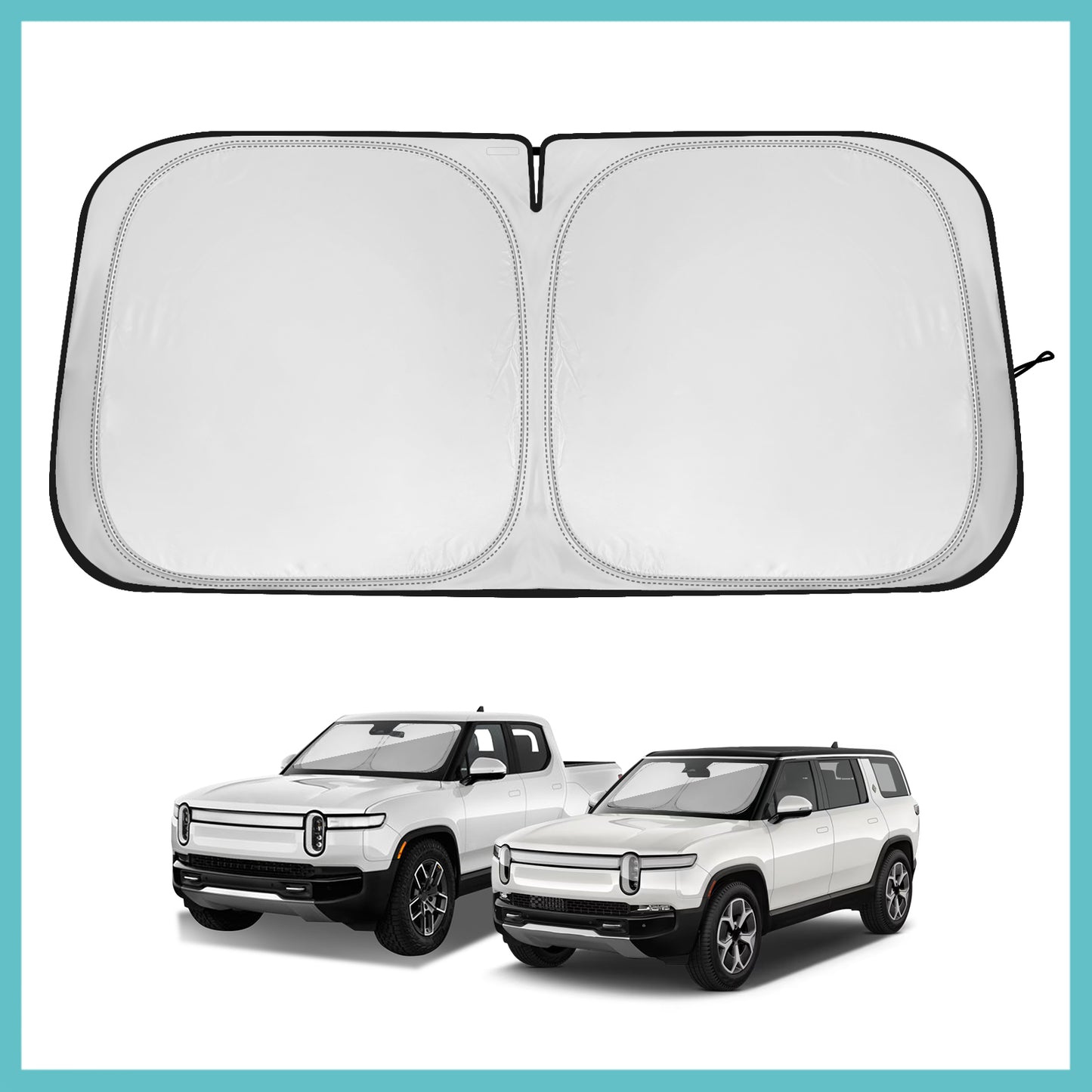 Windshield Sunshade for 2022-2025 2026 Rivian R1S R1T
