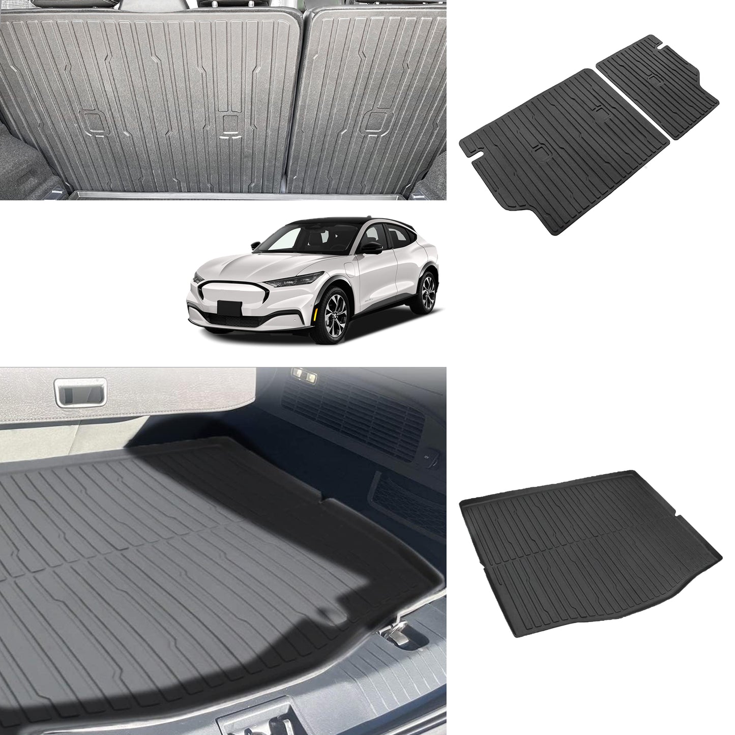 Bundle of Mach-E Trunk Mat+Seats Back Cover