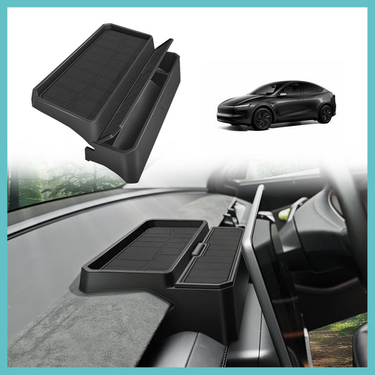 Sunglasses Holder Screen Dash Console Organizer for 2026+ Model Y Juniper