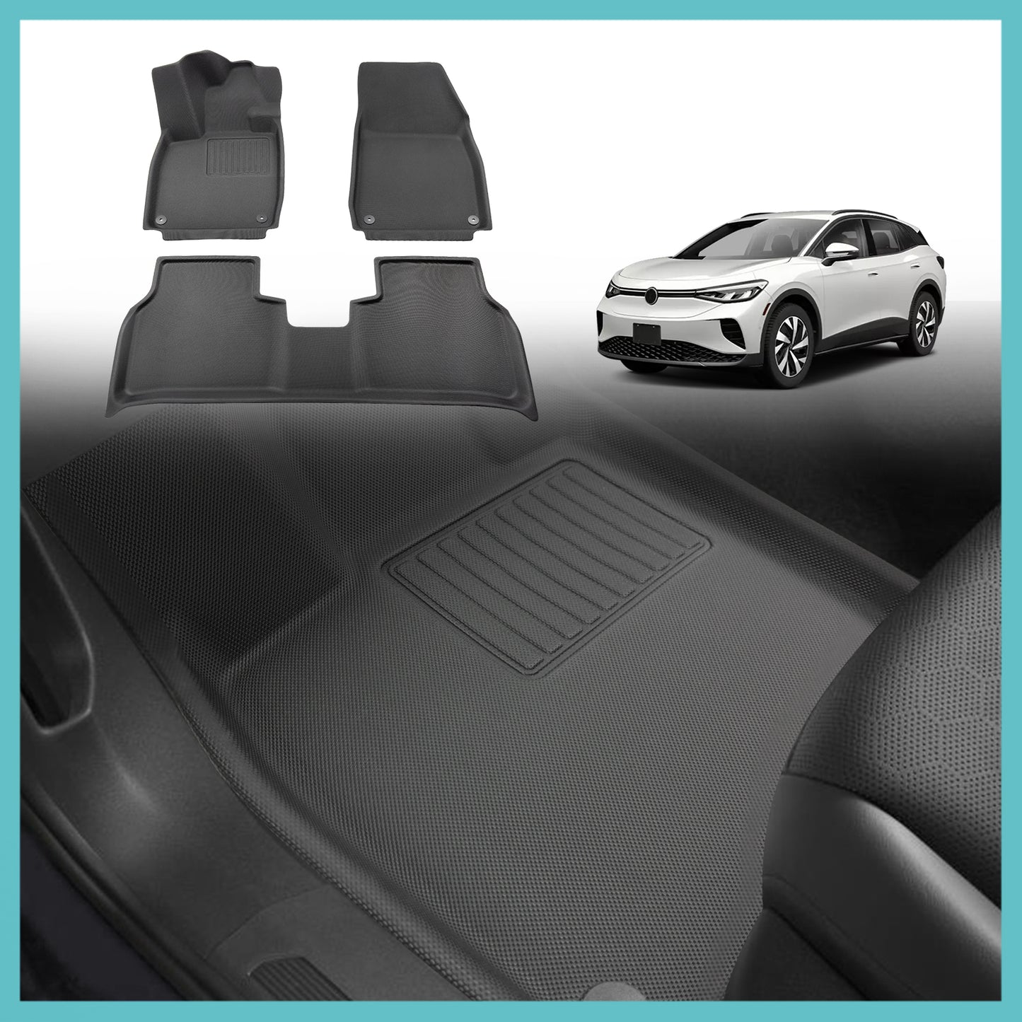 All Weather Floor Mats for ID.4 from BestEvMod