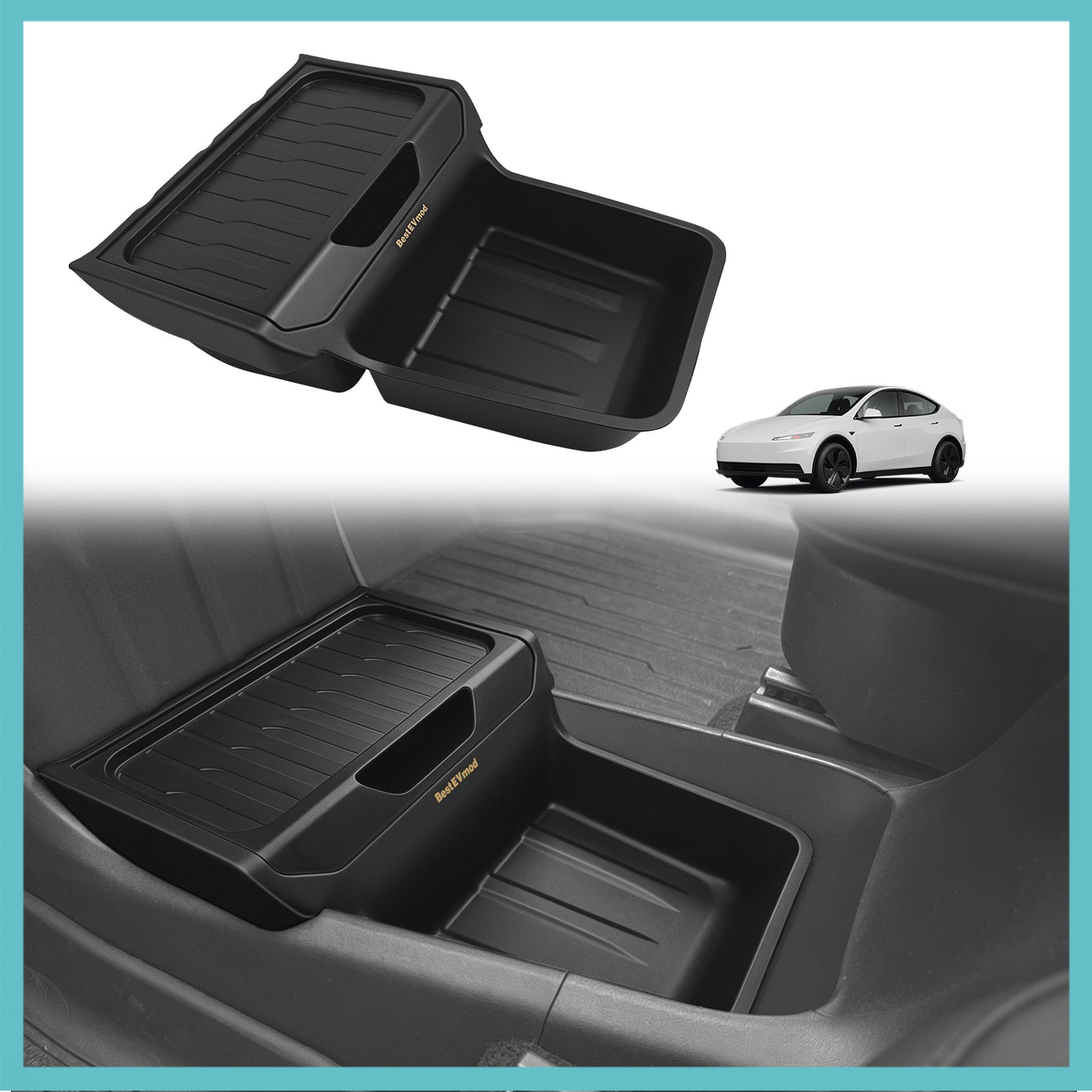 Lower Center Console Organizer for Tesla Model Y Juniper | Standard Version |