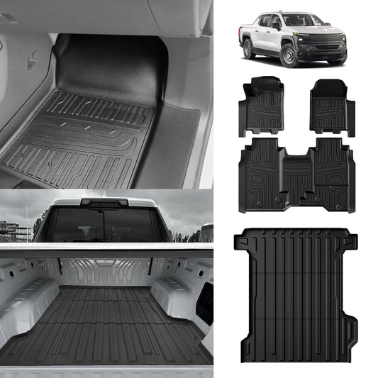 Floor Mats & Truck Bed Mat for 2024-2025 Silverado EV WT