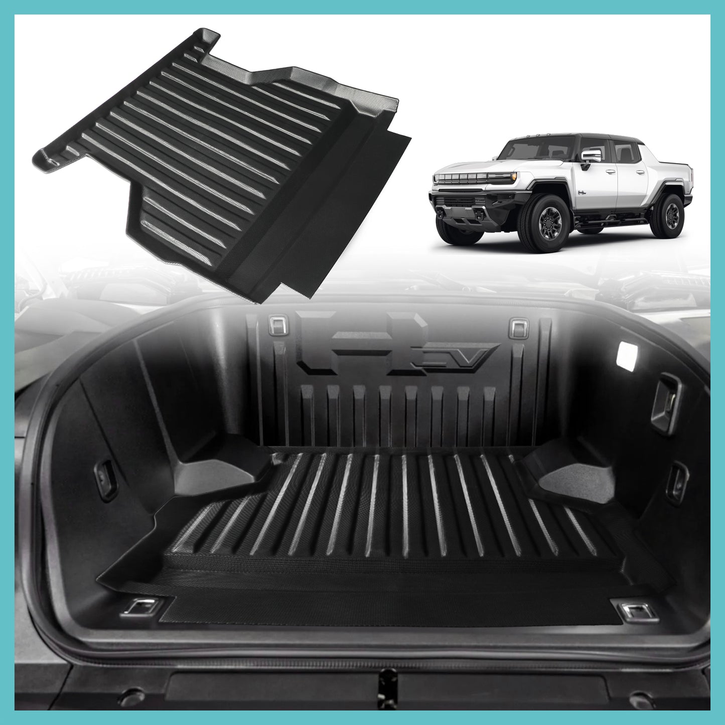 Hummer EV 2023 Front Trunk Frunk Mat TPE from BestEvMod