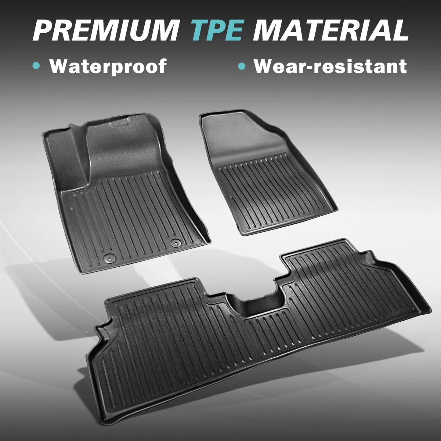 Floor Mats for 2024-2025 Kona EV from BestEvMod for NA Model Only