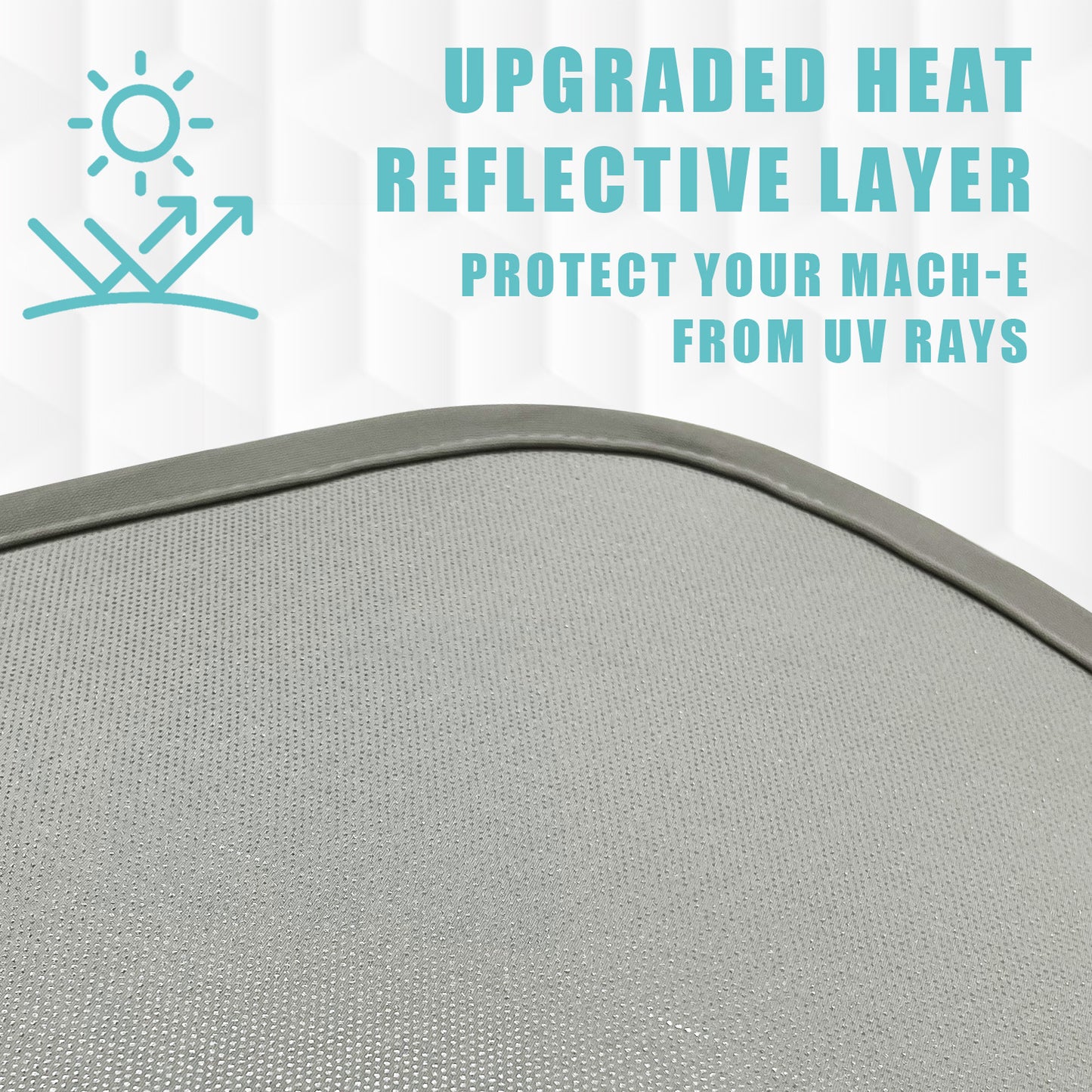 Mach E Foldable Roof Sunshade Upgraded Heat Reflective Tech Accessories from AOSKonology