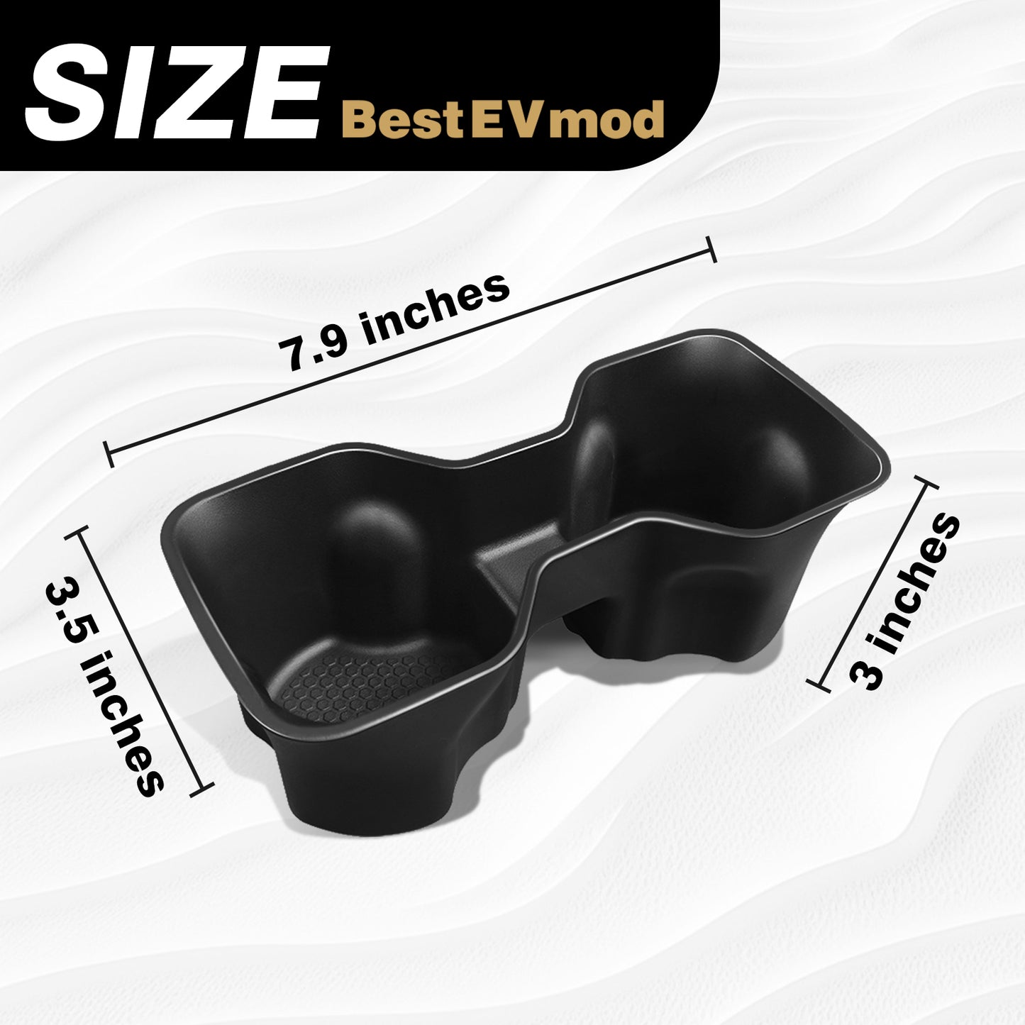 Center Console Cup Holder Insert for 2024-2026 Silverado EV RST & LT/GMC Sierra EV Denali