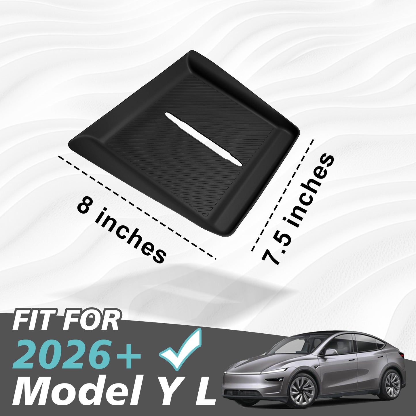 BestEvMod Wireless Charging Cover for 2026+ Tesla Model YL Non-Slip