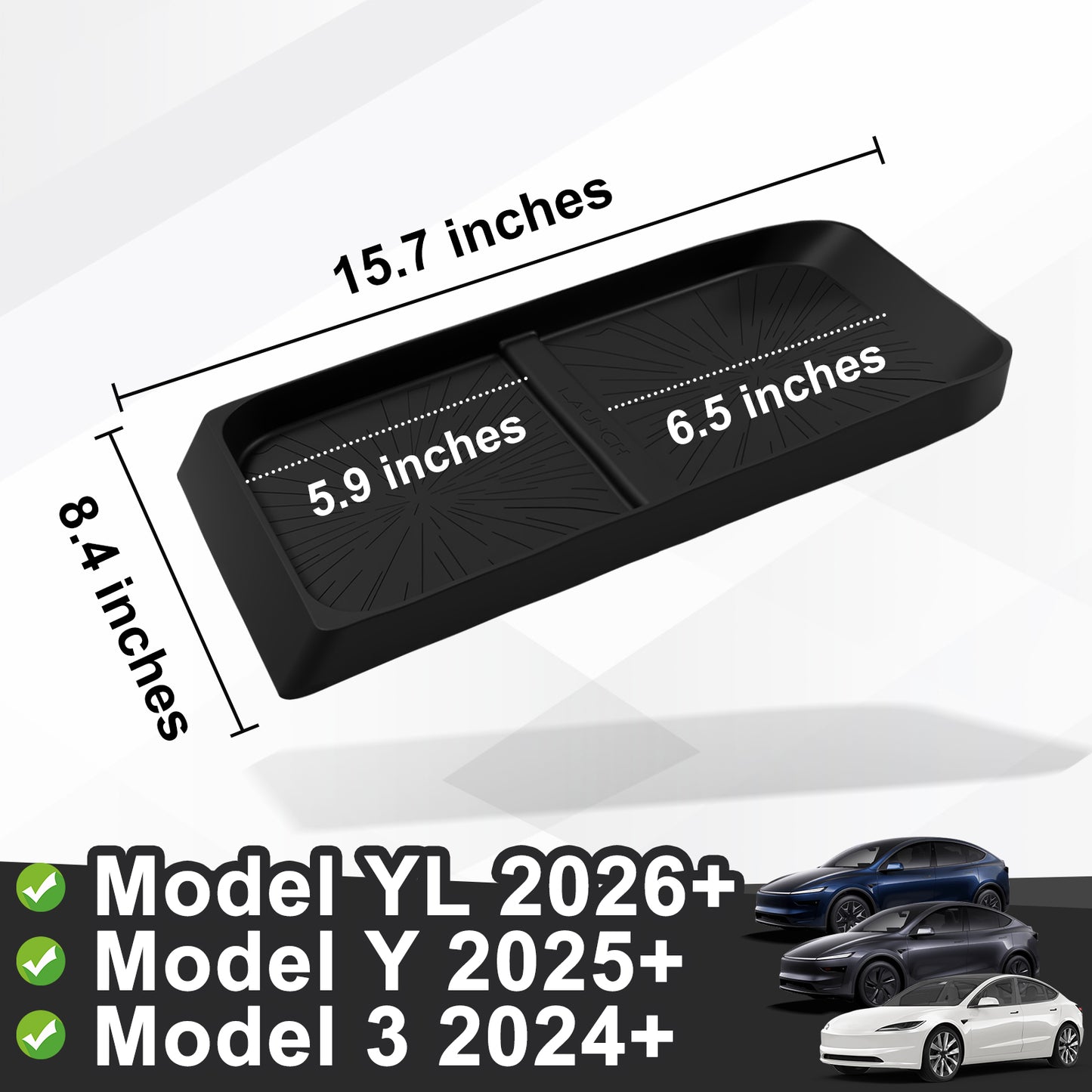 BestEvMod Center Console Organizer for Model Y Juniper & YL & 3 Highland