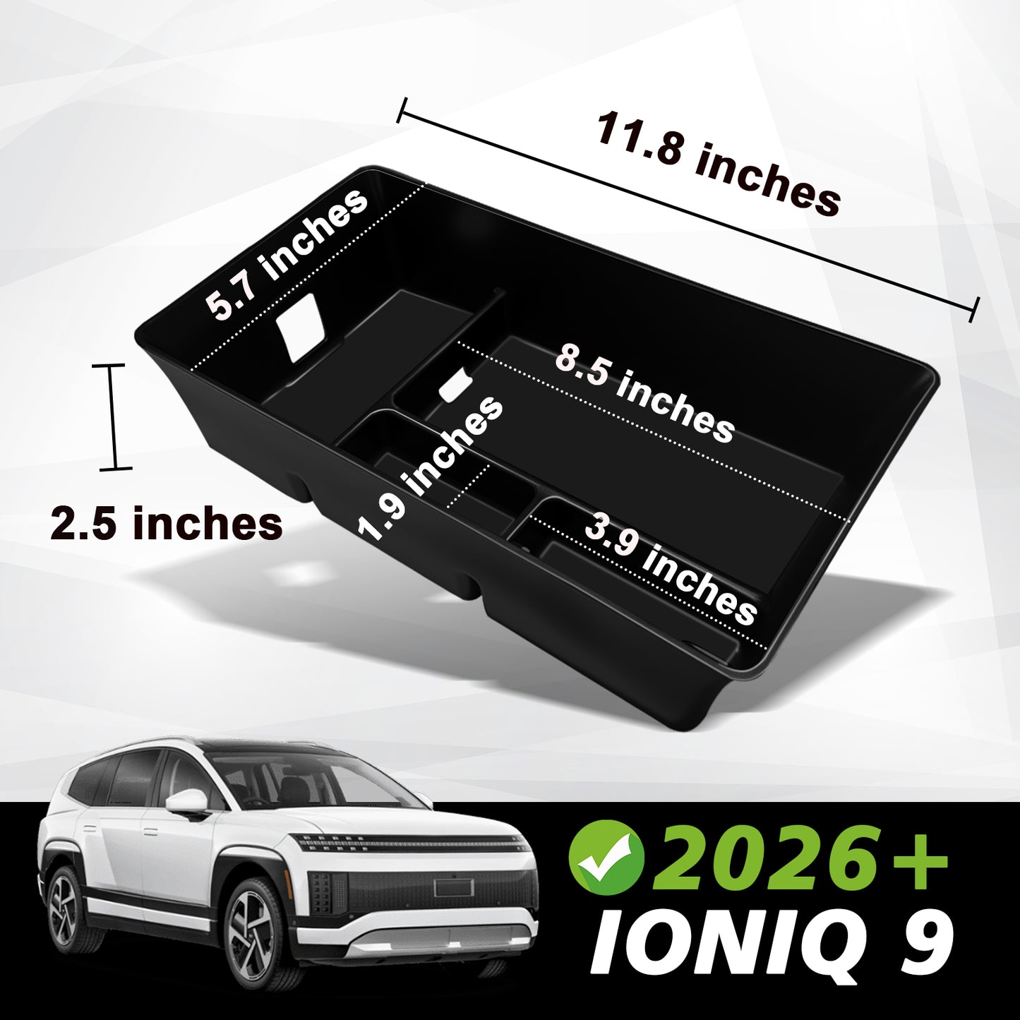 Center Console Organizer for Hyundai Ioniq 9 2026+