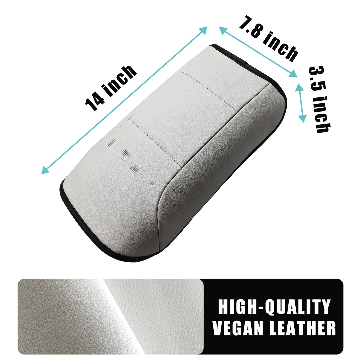 IONIQ6 Vegan Leather Armrest Pad Cover Extra Soft from BestEvMod