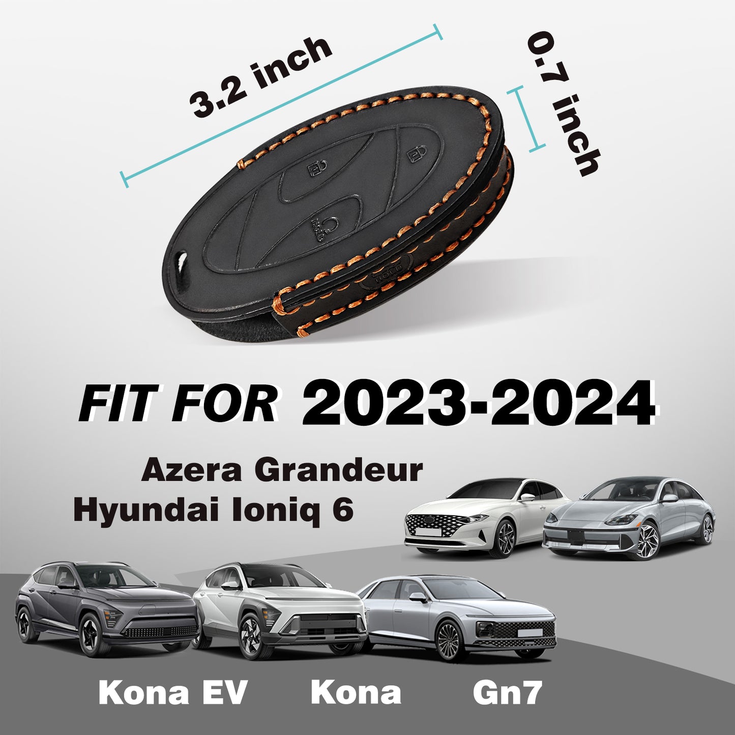 Key Fob Cover from BestEvMod for Ioniq 6 /Azera Grandeur /GN7 /Kona /Kona EV