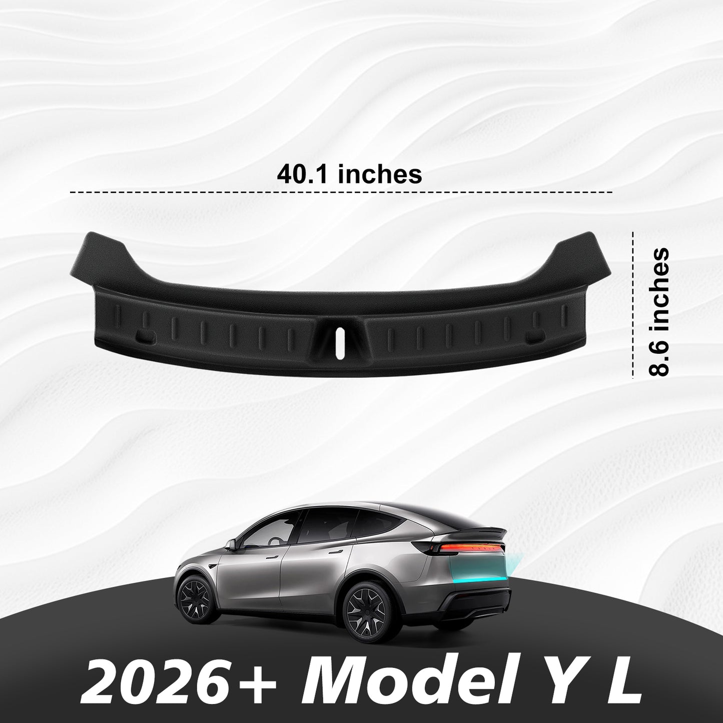 BestEvMod Rear Bumper & Trunk Sill Cover Protector for Tesla 2026+ Model YL