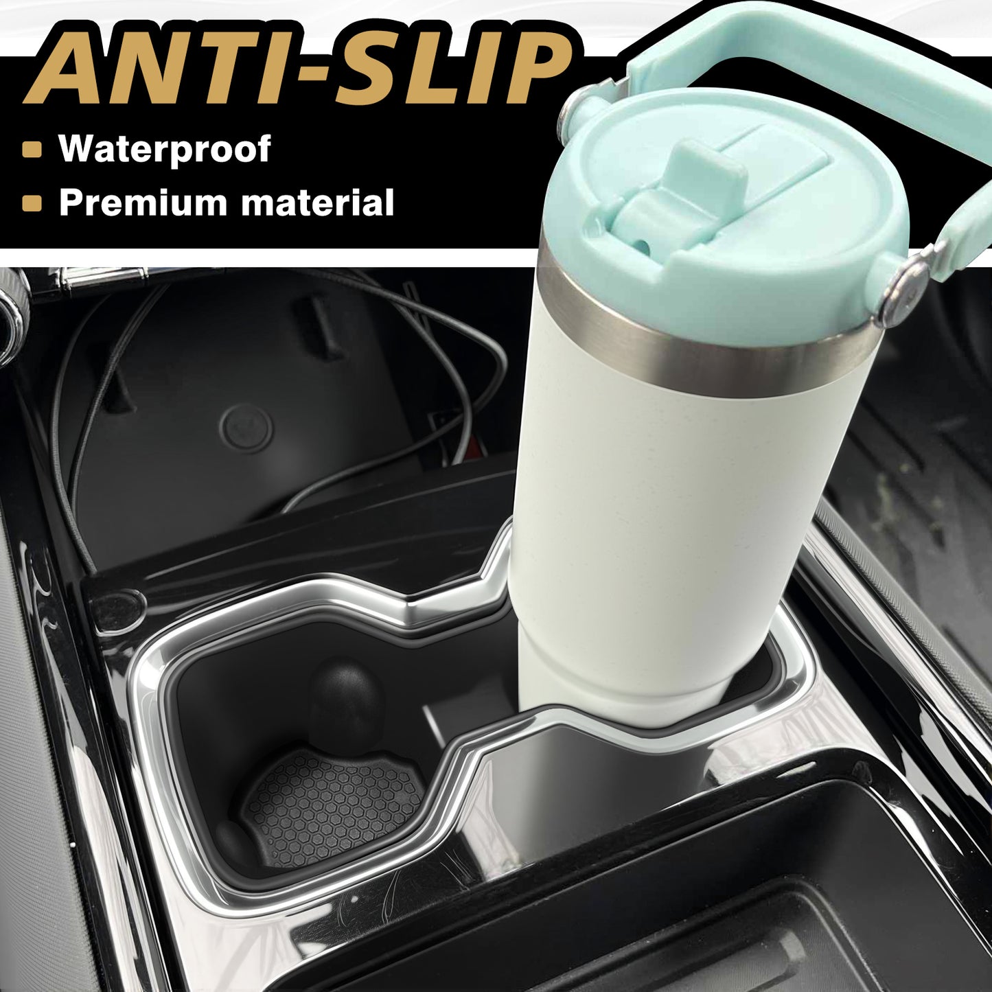 Center Console Cup Holder Insert for 2024-2026 Silverado EV RST & LT/GMC Sierra EV Denali