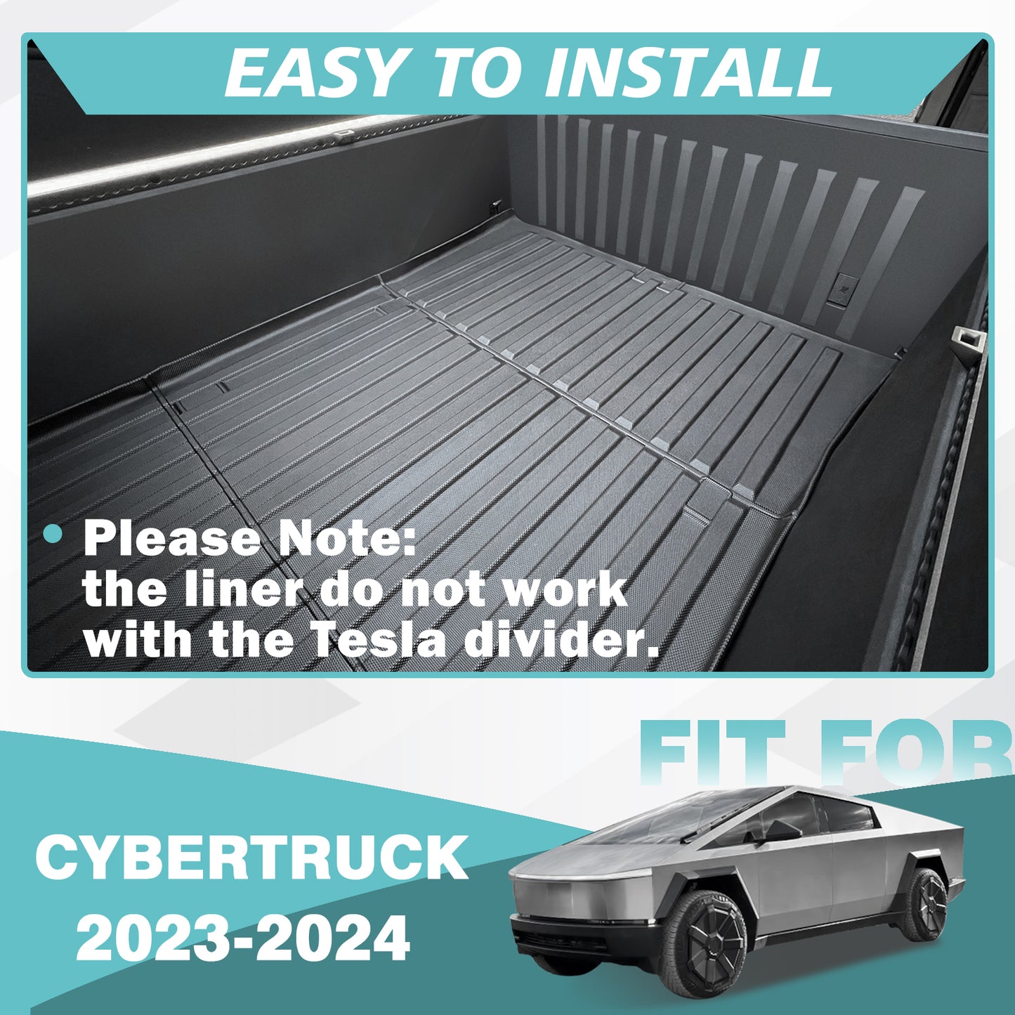 Truck Bed Mat Liner for Cybertruck