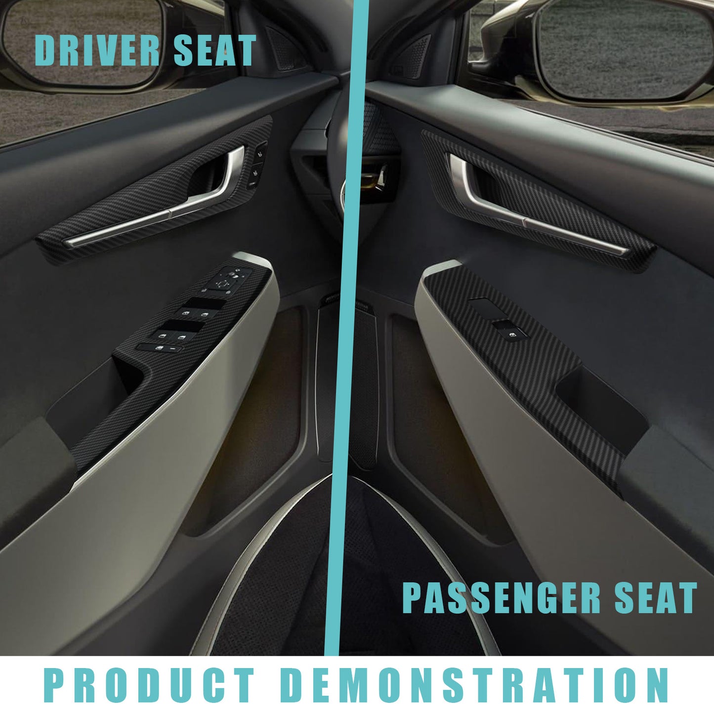 EV6 Interior Decoration Trim Set of 9 Gear Shift Panel Trim from BestEvMod(LHD Only)