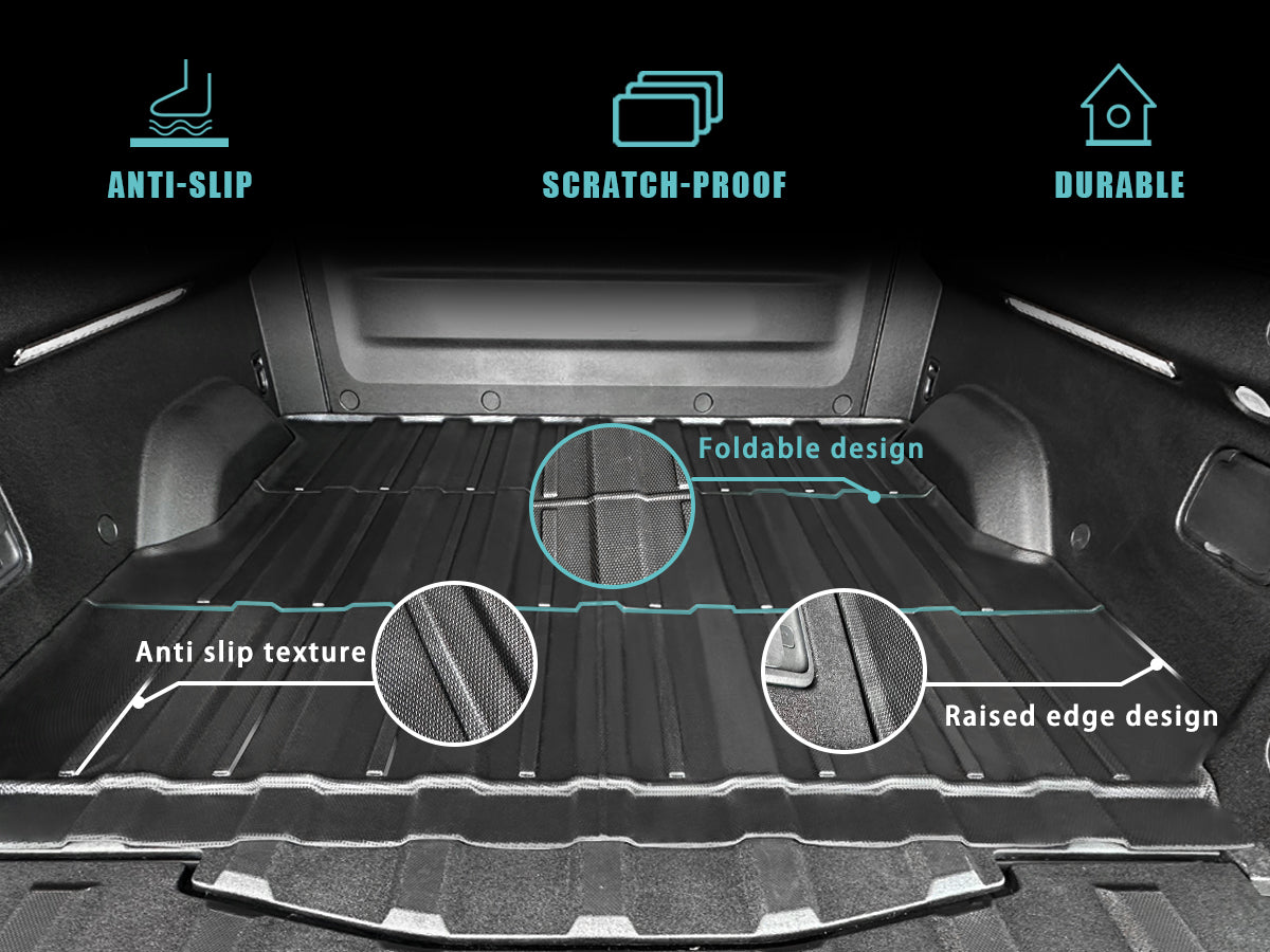 Compatible with Rivian R1T Truck Bed Mat Liner Foldable from BestEvMod