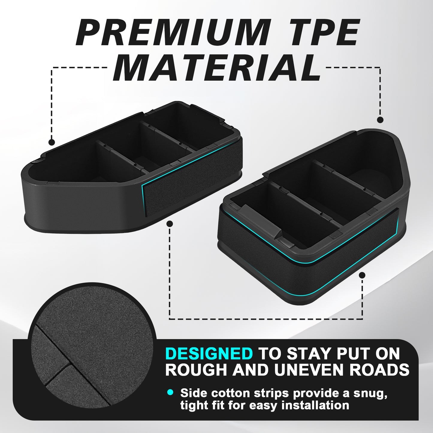 Bed Rail Stake Pocket Covers for Silverado EV /GMC Sierra 2024-2026