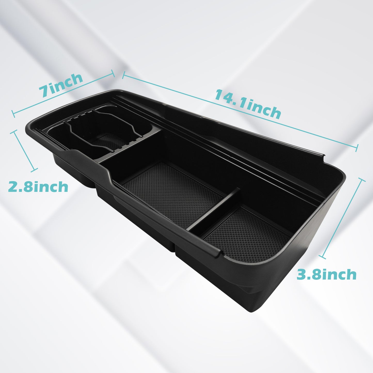 Lower Center Console Organizer Tray with Slide Cover for EV6 from BestEvMod