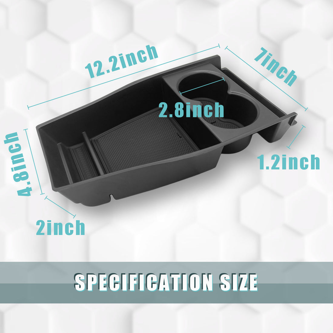 Console Rear Lower Tray Ioniq5 Lower Center Console Organizer Tray Storage Box (Lower Tray-cup ...