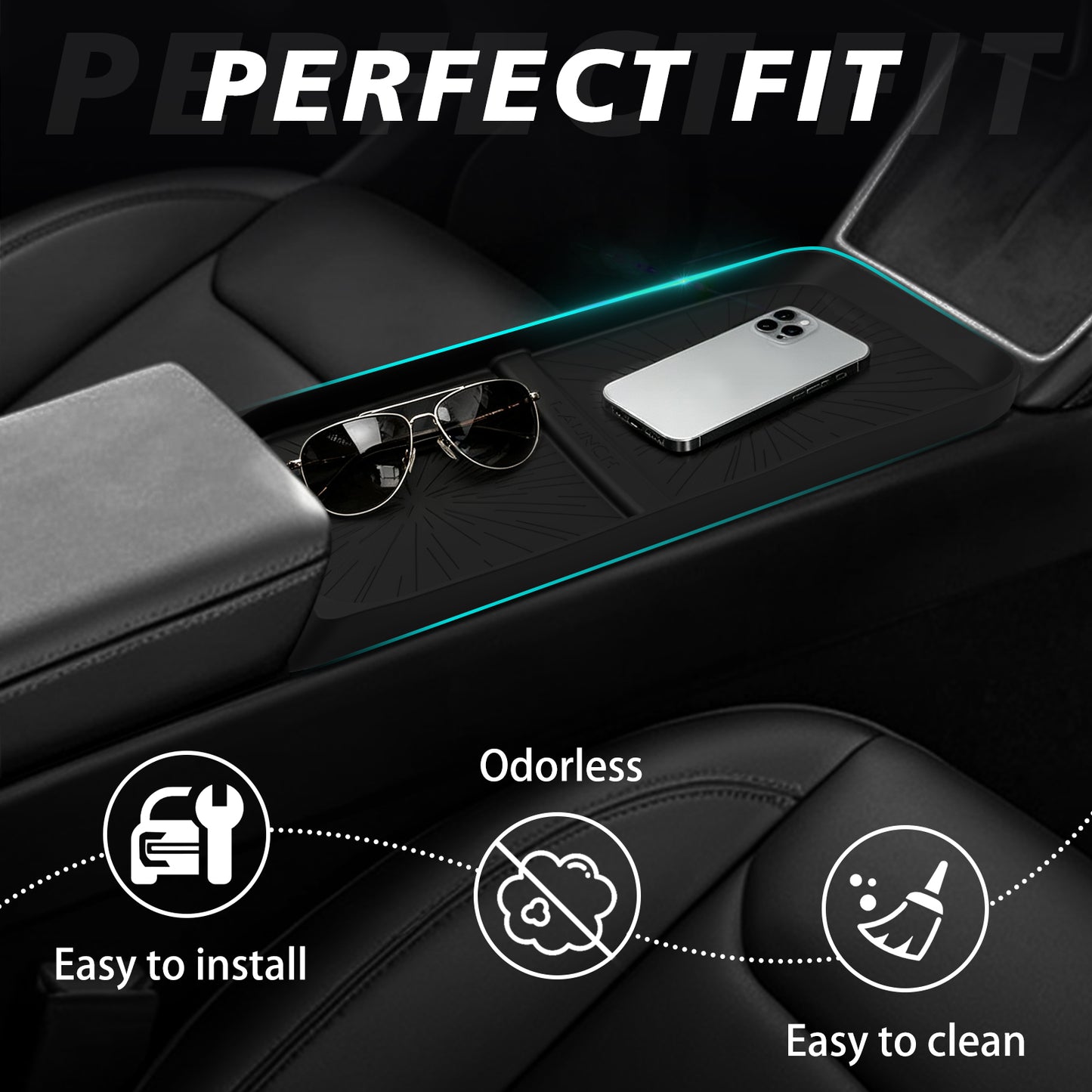 BestEvMod Center Console Organizer for Model Y Juniper & YL & 3 Highland