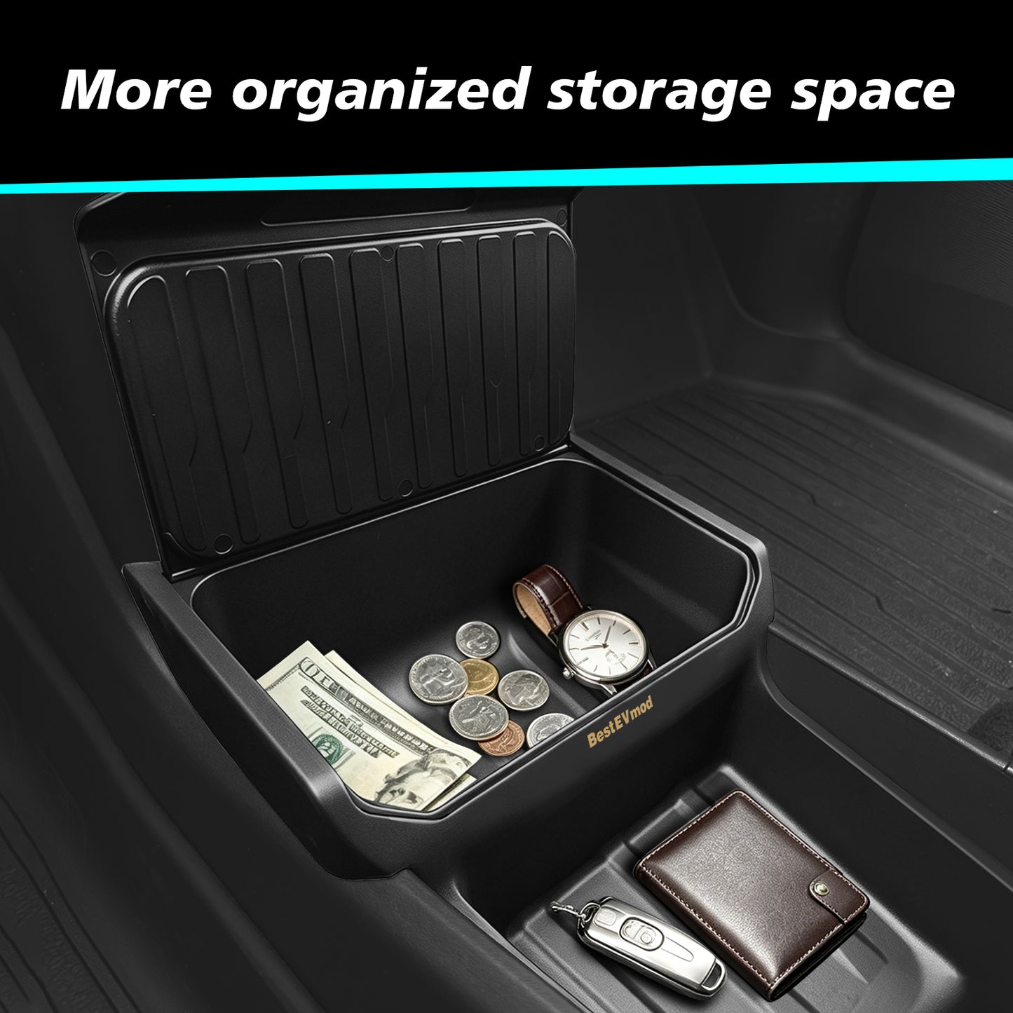 Lower Center Console Organizer for Tesla Model Y Juniper | Standard Version |