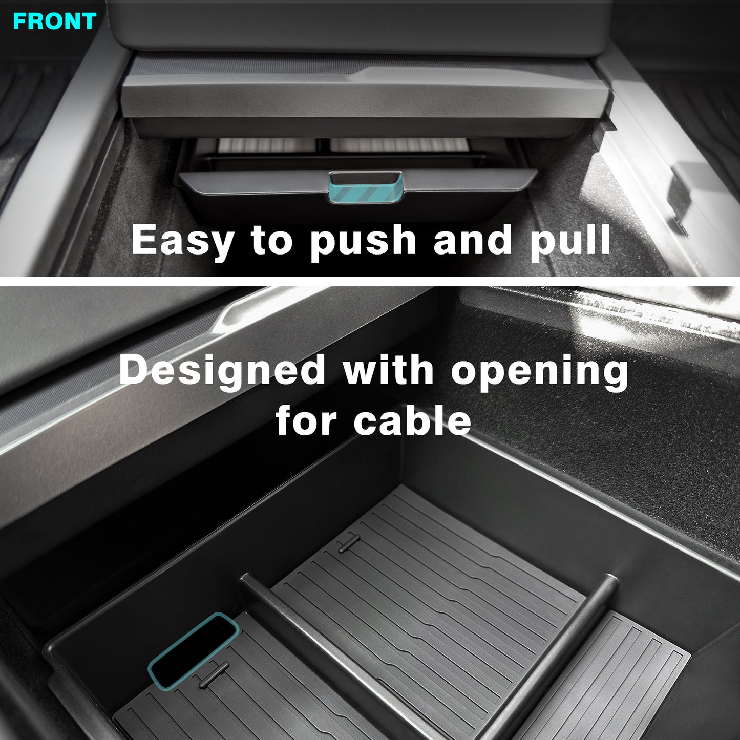 ABS Center Console Organizer Tray Upper for New Model 3 from BestEvMod