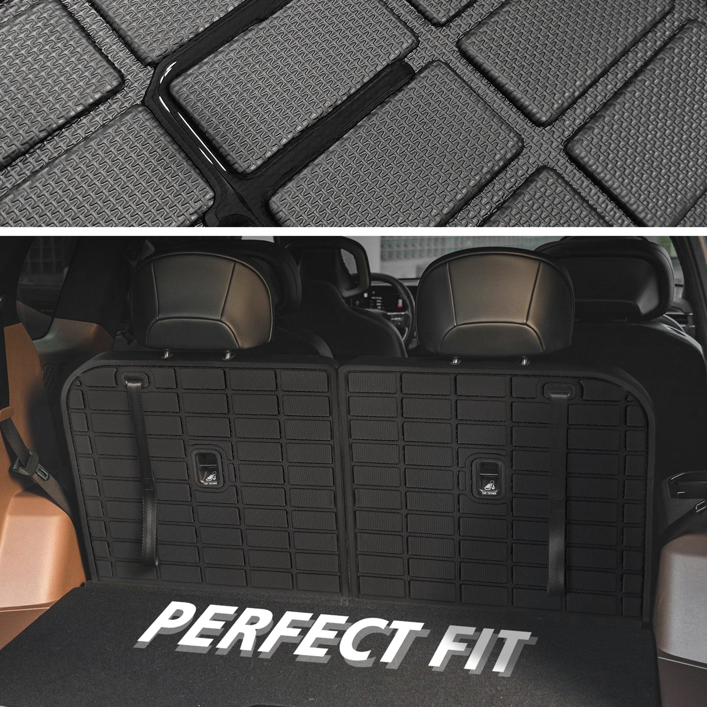 Bundle of EV9 6-Seat Seats Back Mat + Trunk Liner from BestEvMod