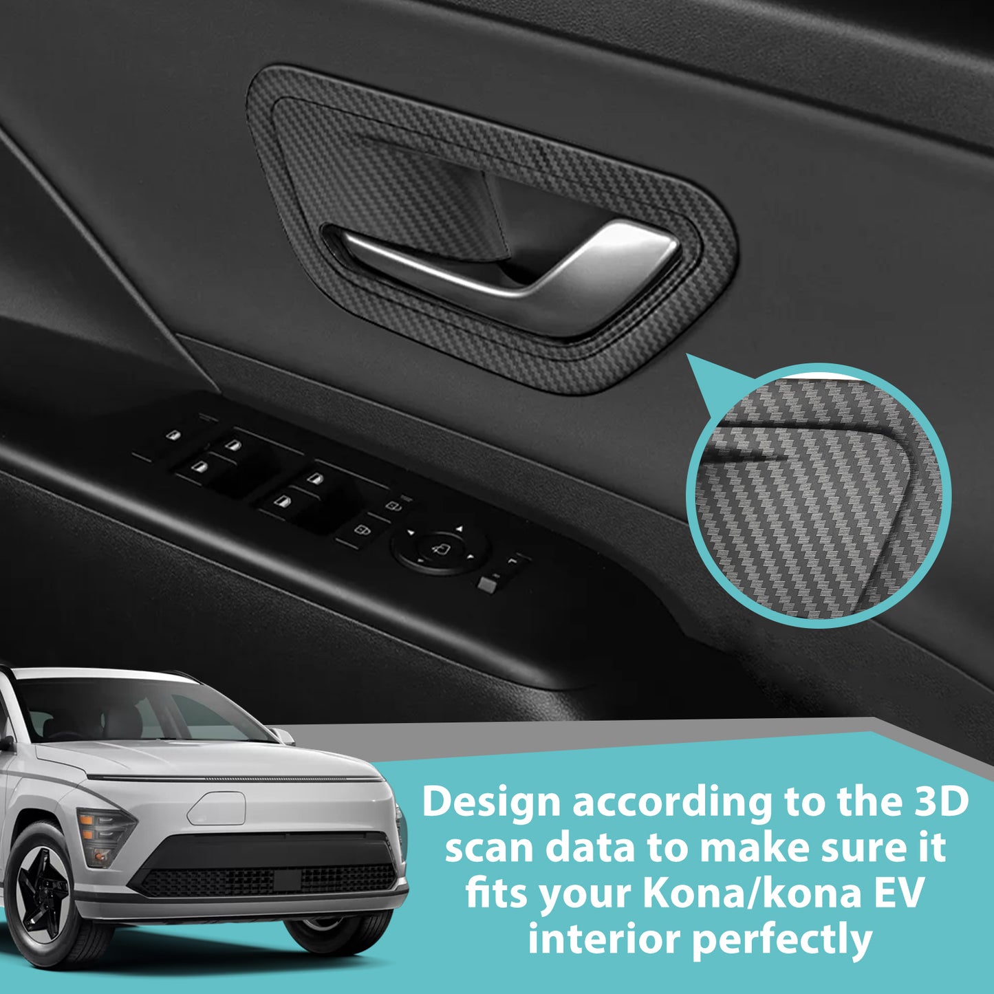 Interior Trim Cover for 2024+ Kona/Kona Electric from BestEvMod