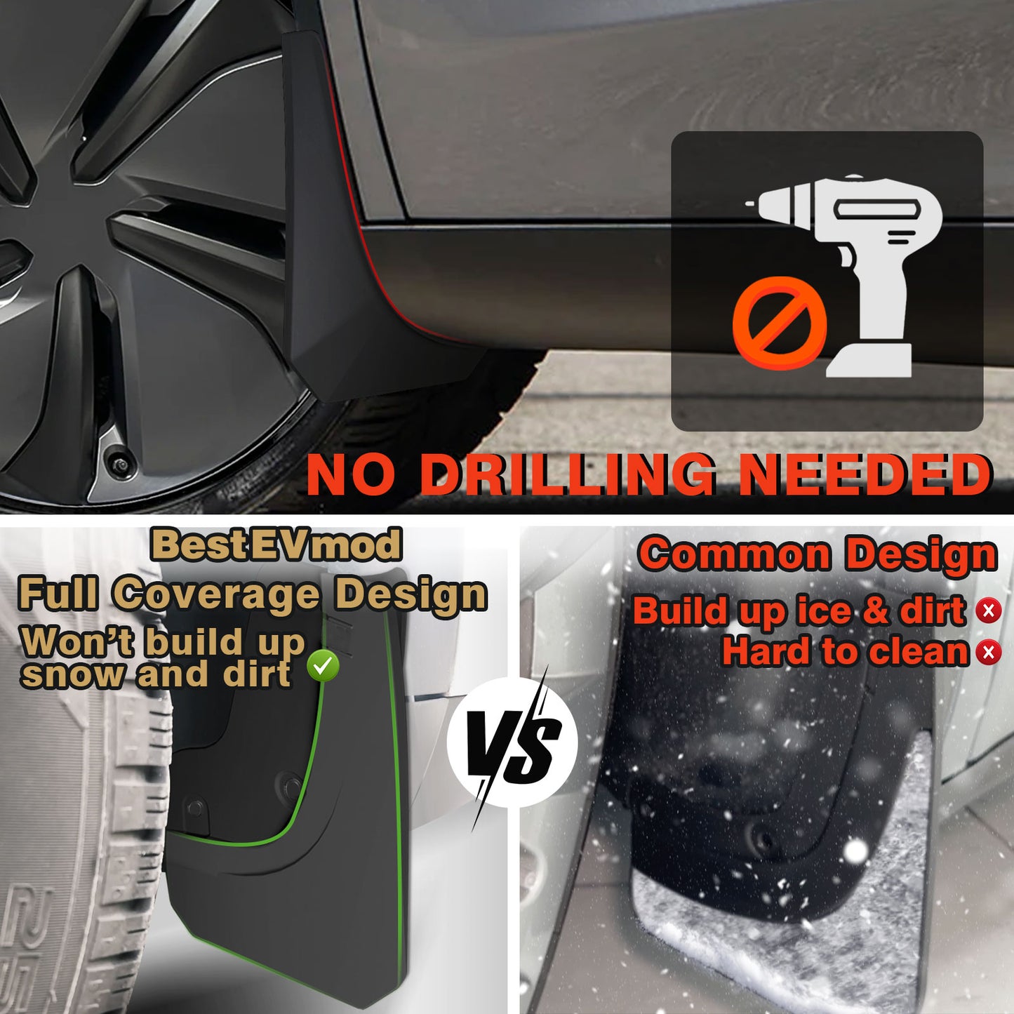 Upgrade Mud Flaps Splash Guards for 2026 New Tesla Model Y Juniper