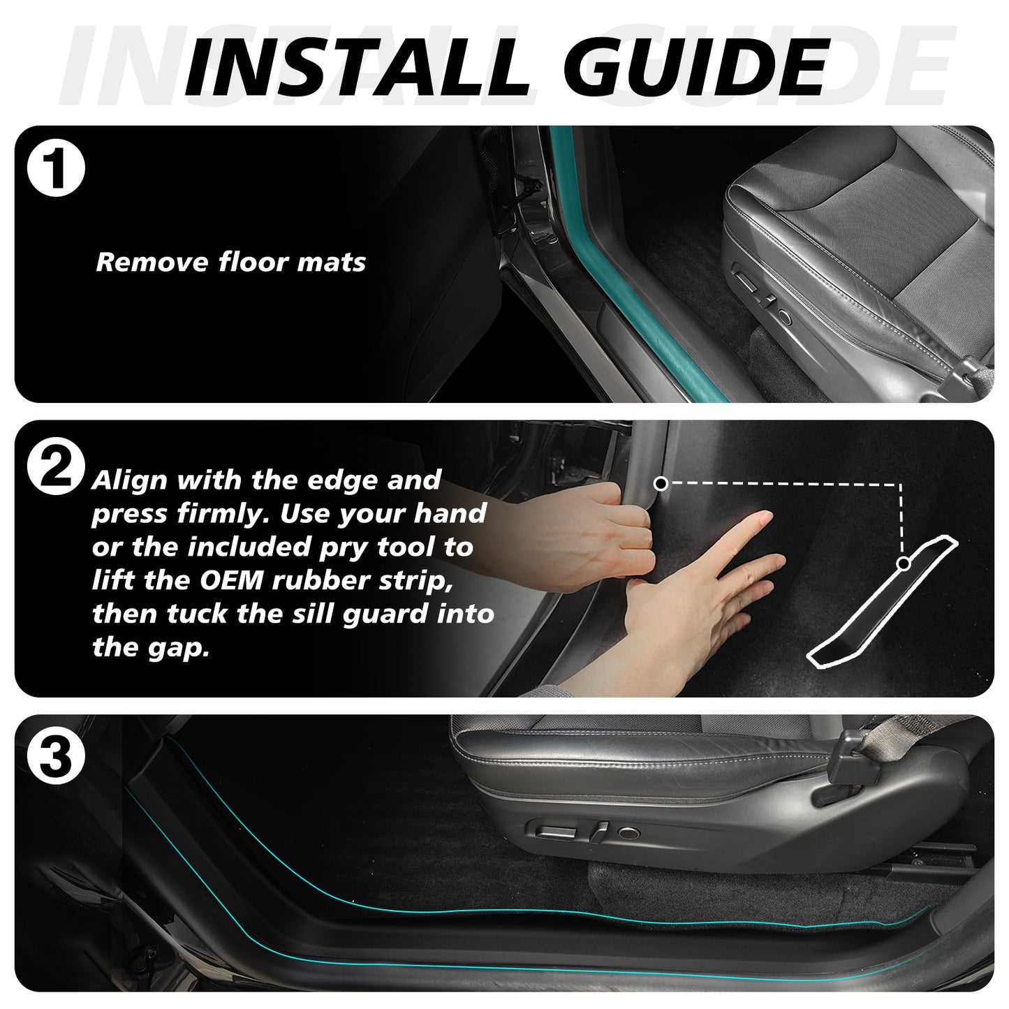 5PCS Door Sill Protector (Front & Rear, Rear Bumper & Trunk Sill Cover) for 2026 Model Y Juniper from BestEvMod
