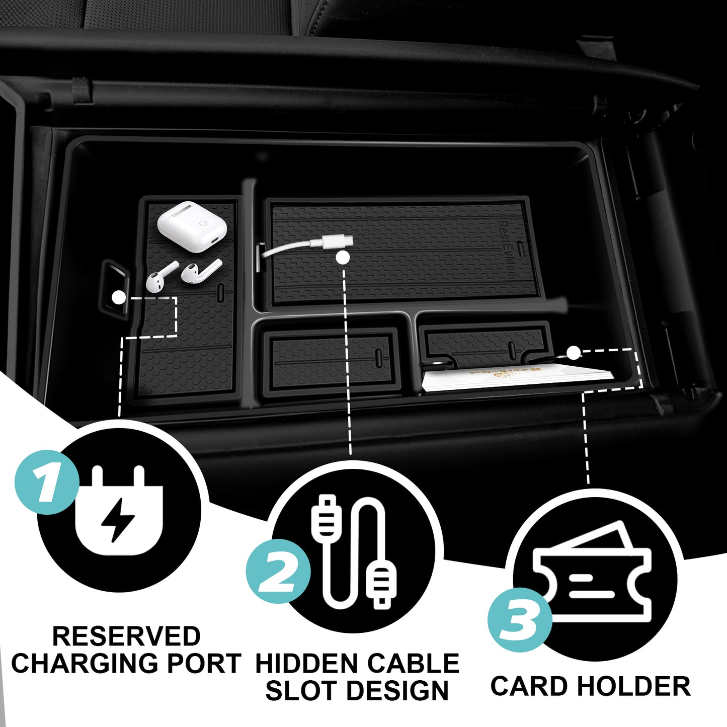 Center Console Organizer for Hyundai Ioniq 9 2026+