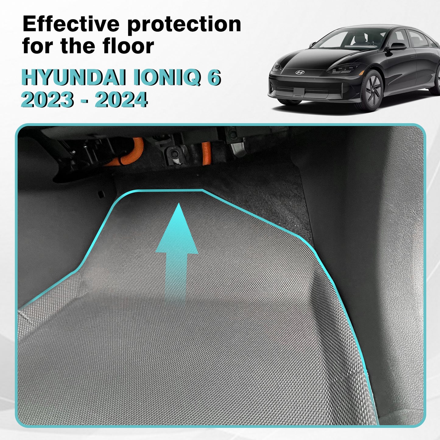 Ioniq6 XPE Floor Mats from BestEvMod