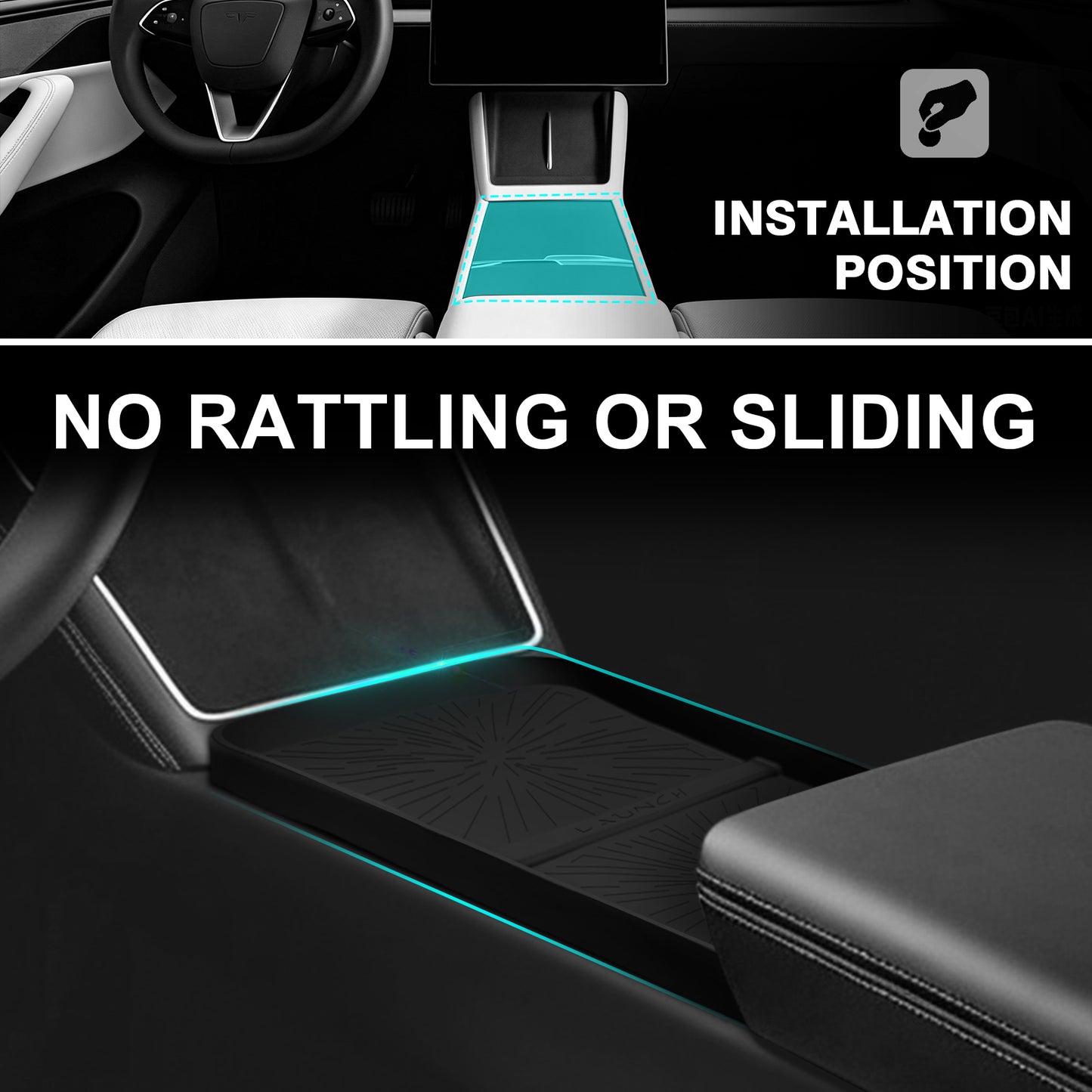 BestEvMod Center Console Organizer for Model Y Juniper & YL & 3 Highland