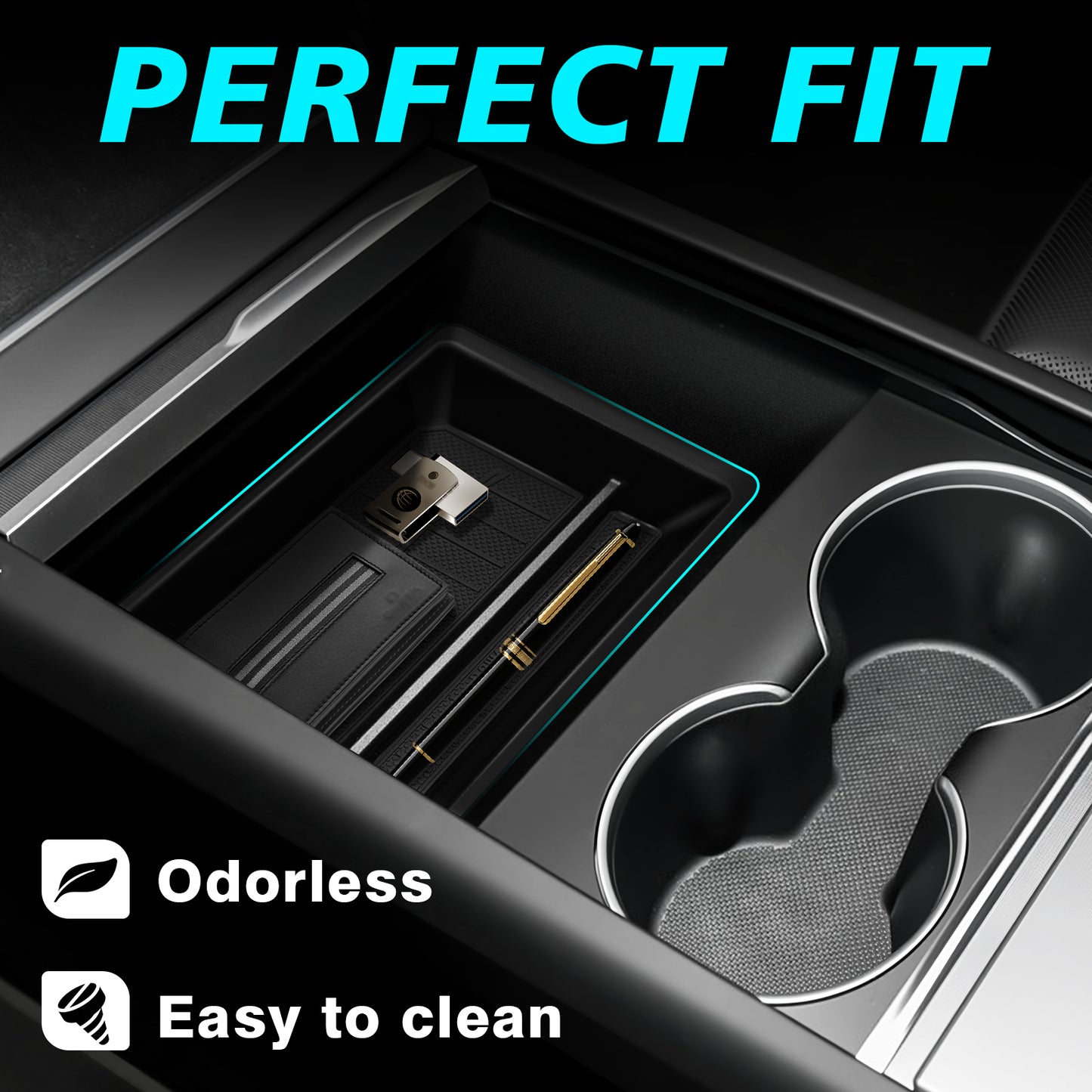 3PCS Center Console Organizer for Model Y Juniper