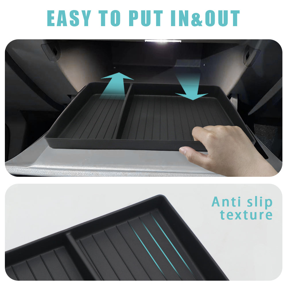 Ioniq5 Glove Box Organizer Tray TPE Anti-slip Shock Absorption from BestEvMod